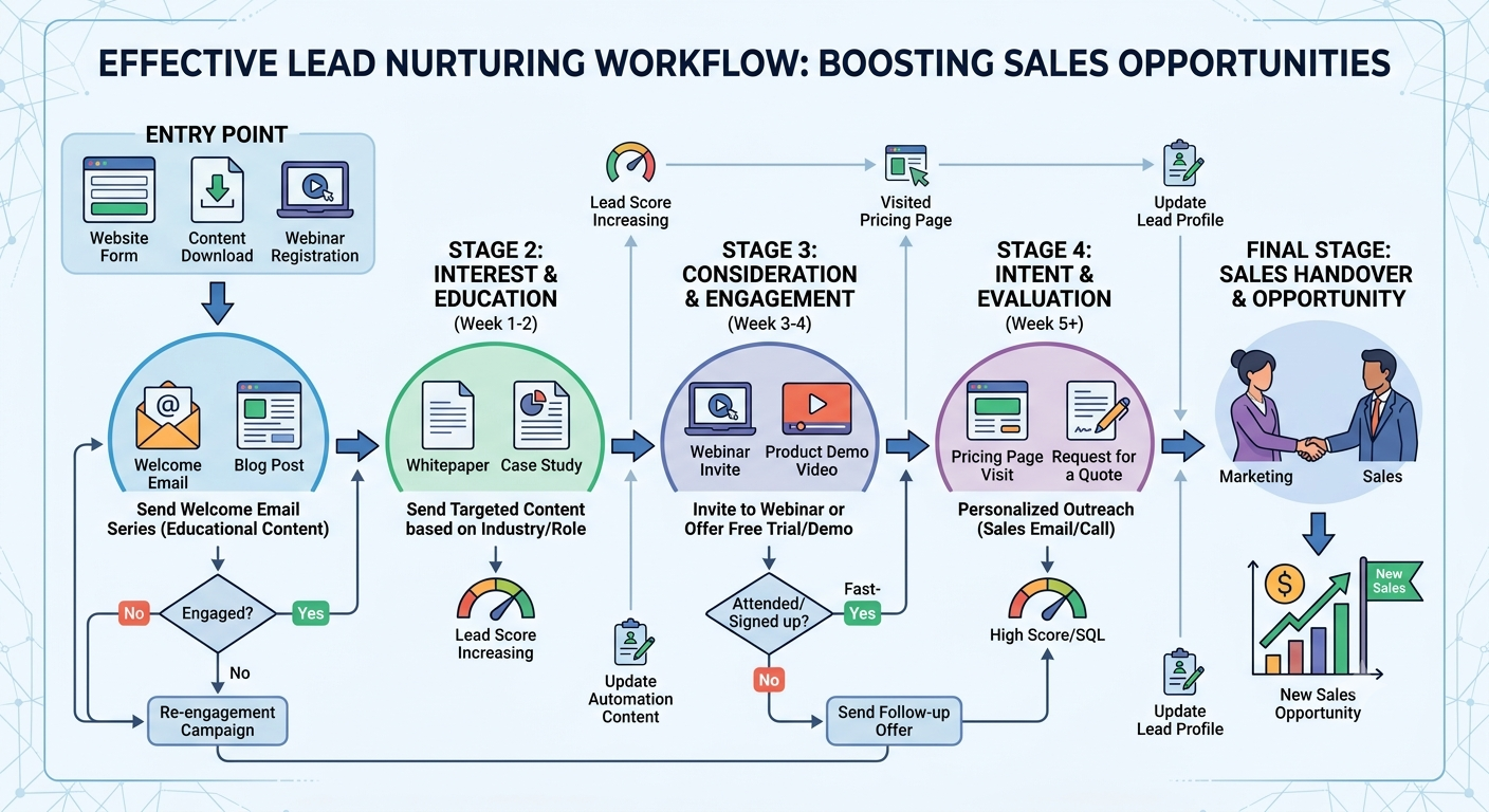 Lead Nurturing Workflows That Boost Sales Opportunities